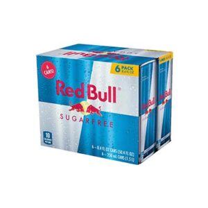 Red Bull Cans Sugar Free Pack of 6x250ml
